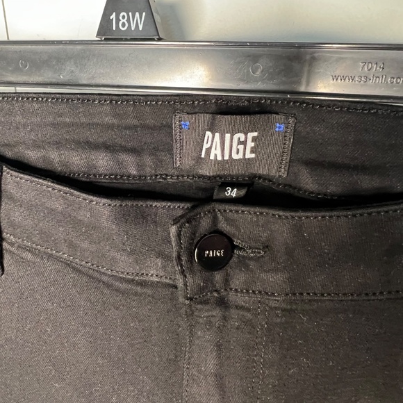 PAIGE Verdugo Mid Rise Ultra Skinny Black Jeans NWT Women's Size 34 - Picture 2 of 5